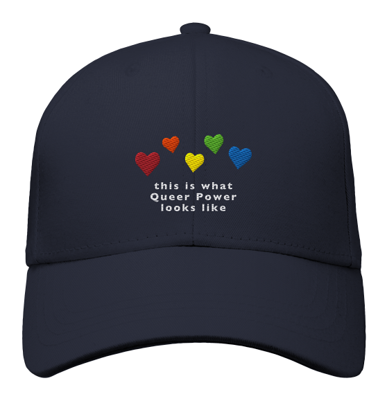 Pride Cap mit Herzen in den Farben des Regenbogens & Statement Spruch – Bild 4