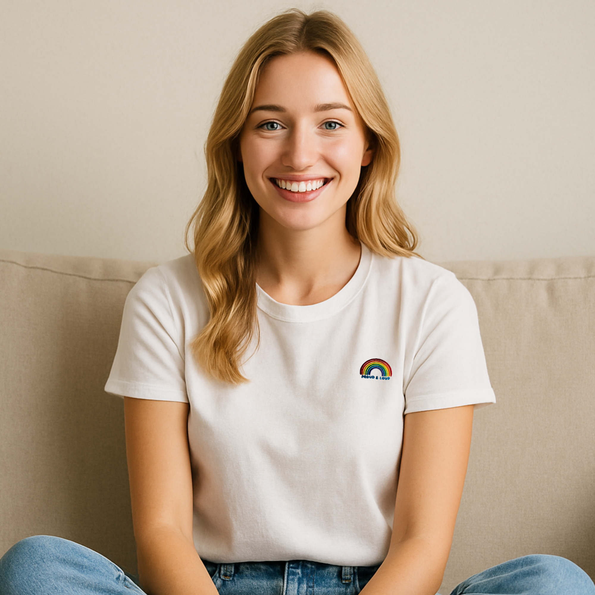 pride-t-shirt-weiß-mit-regenbogen