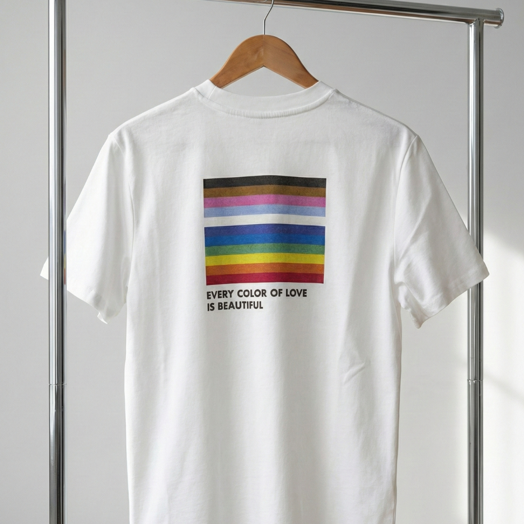 Pride T-Shirt Statement Spruch Progress Flagge