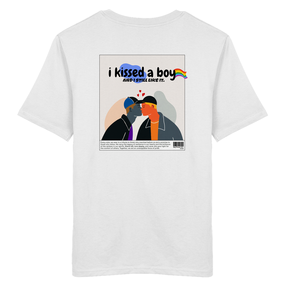 Pride T-Shirt mit Regenbogen- I Kissed A Boy And I Still Like It. – Bild 14