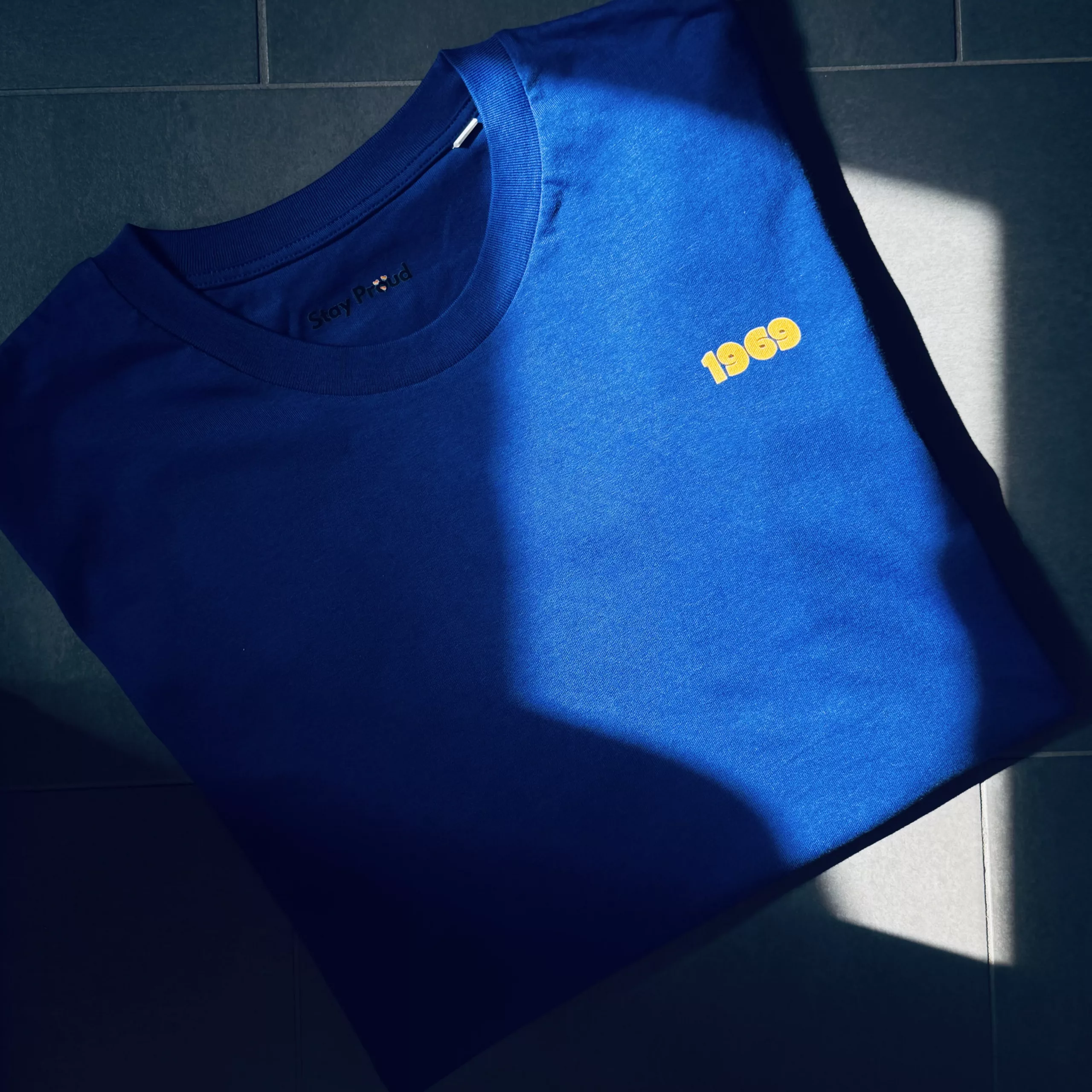 Pride T-Shirt The first Pride was a Riot Blau Front