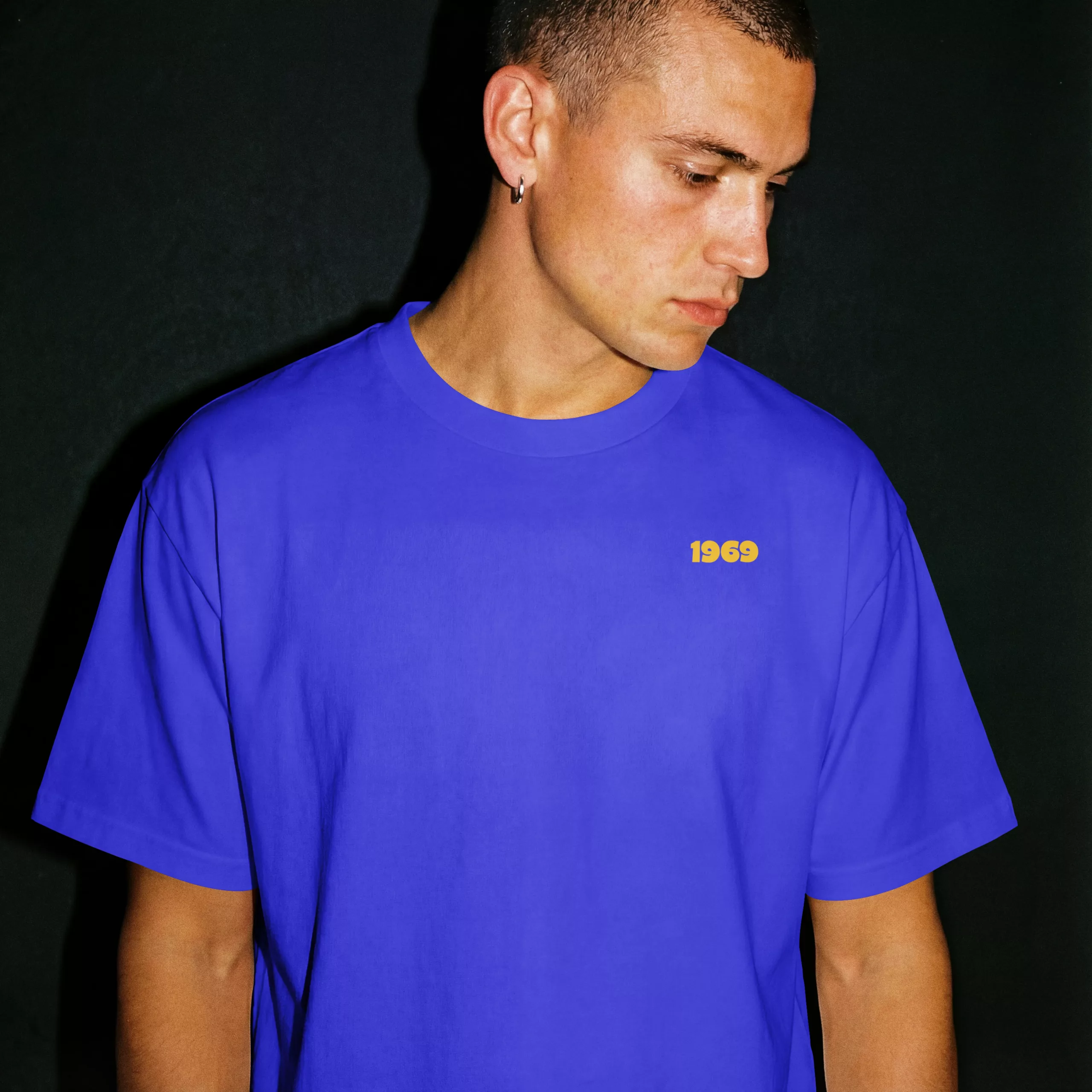 Pride T-Shirt The first Pride was a Riot Blau Mann Front