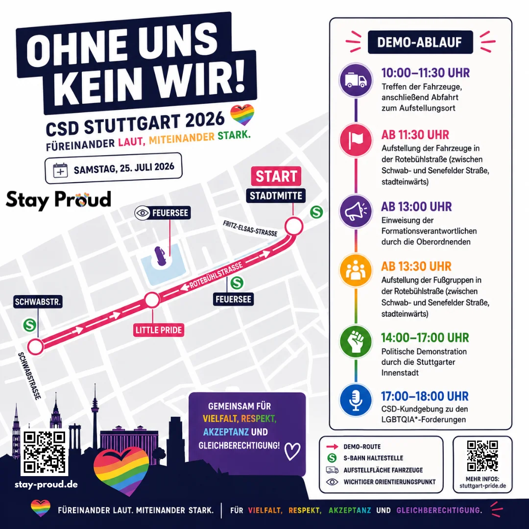 Überblick über die Route der Demo zum CSD Stuttgart 2026 csd-stuttgart-2026-ueberblick-route-demo